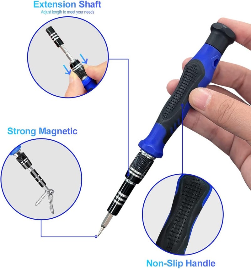 EFAITHFIX Screwdriver Sets 142-Piece Electronics Precision Screwdriver with 120 Bits Magnetic Repair Tool Kit for iPhone, MacBook, Computer, Laptop, PC, Tablet, PS4, Xbox, Nintendo, Game Console, etc - Image 5